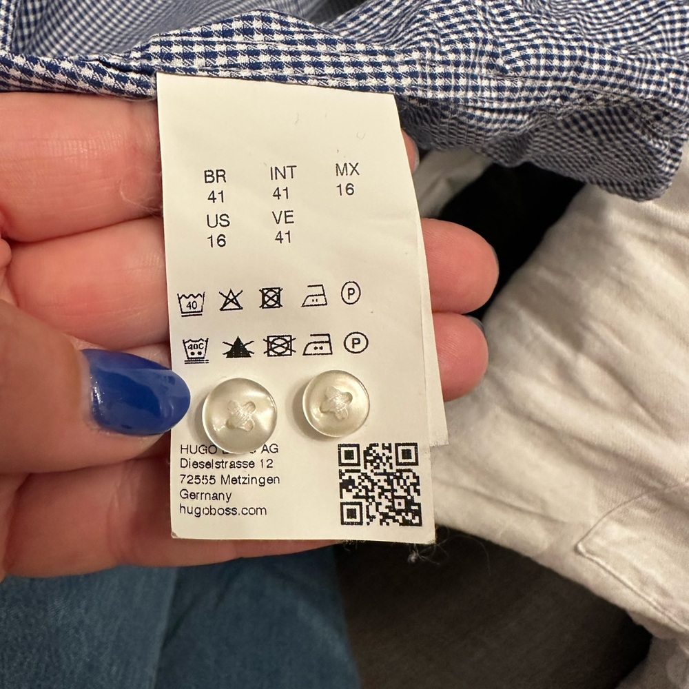 Hugo Boss Blue Jason Button up. - Picture 3 of 11